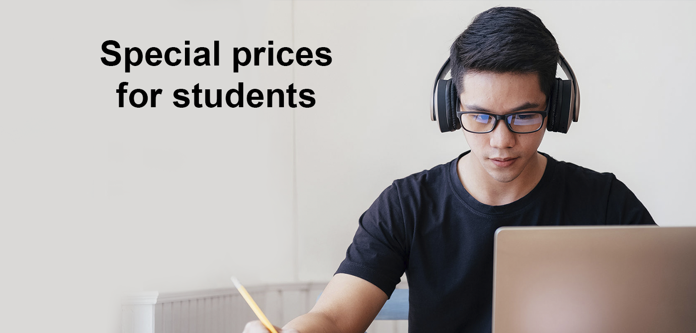Special prices for students